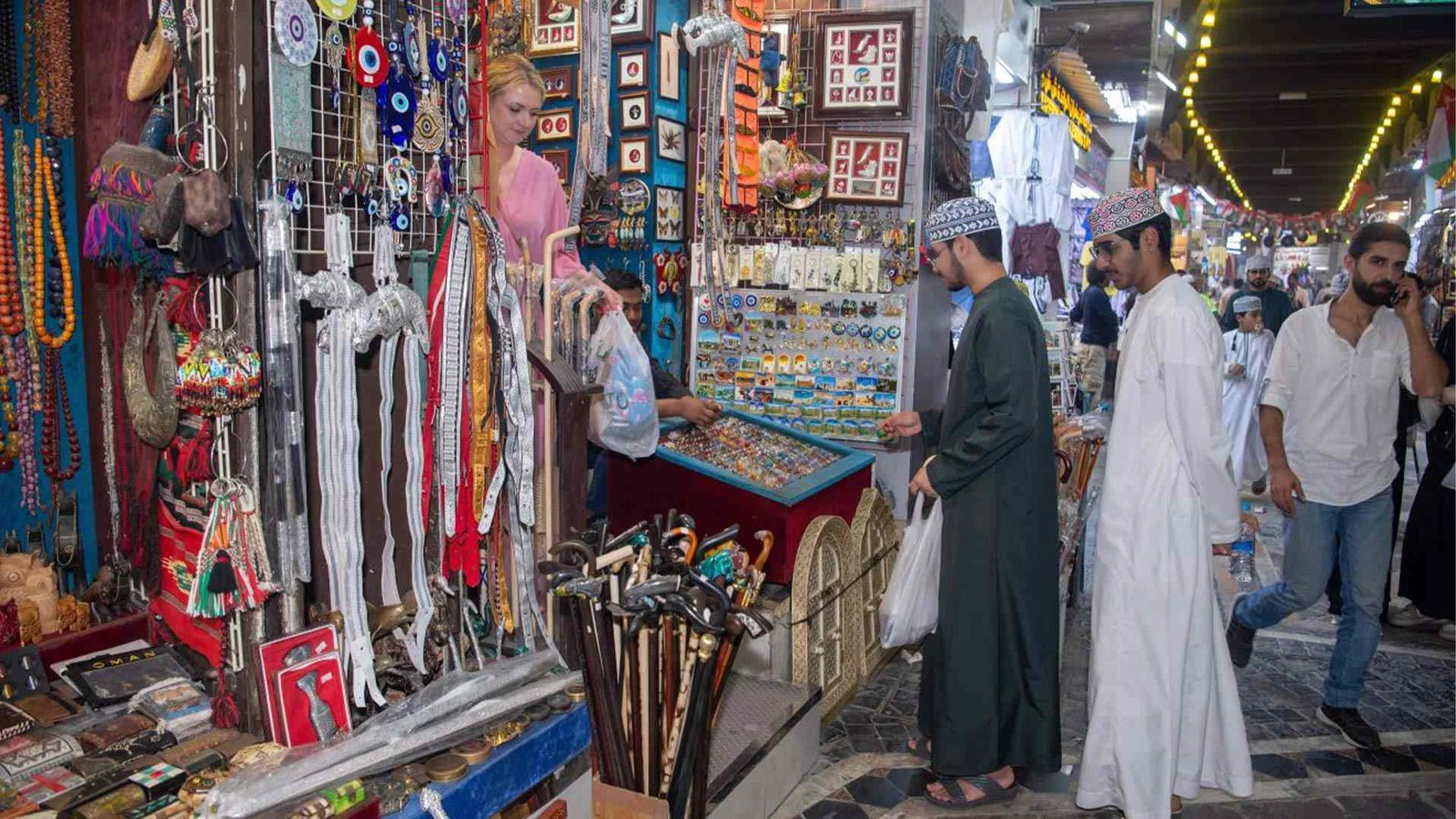 Enjoying the shopping for Eid festival